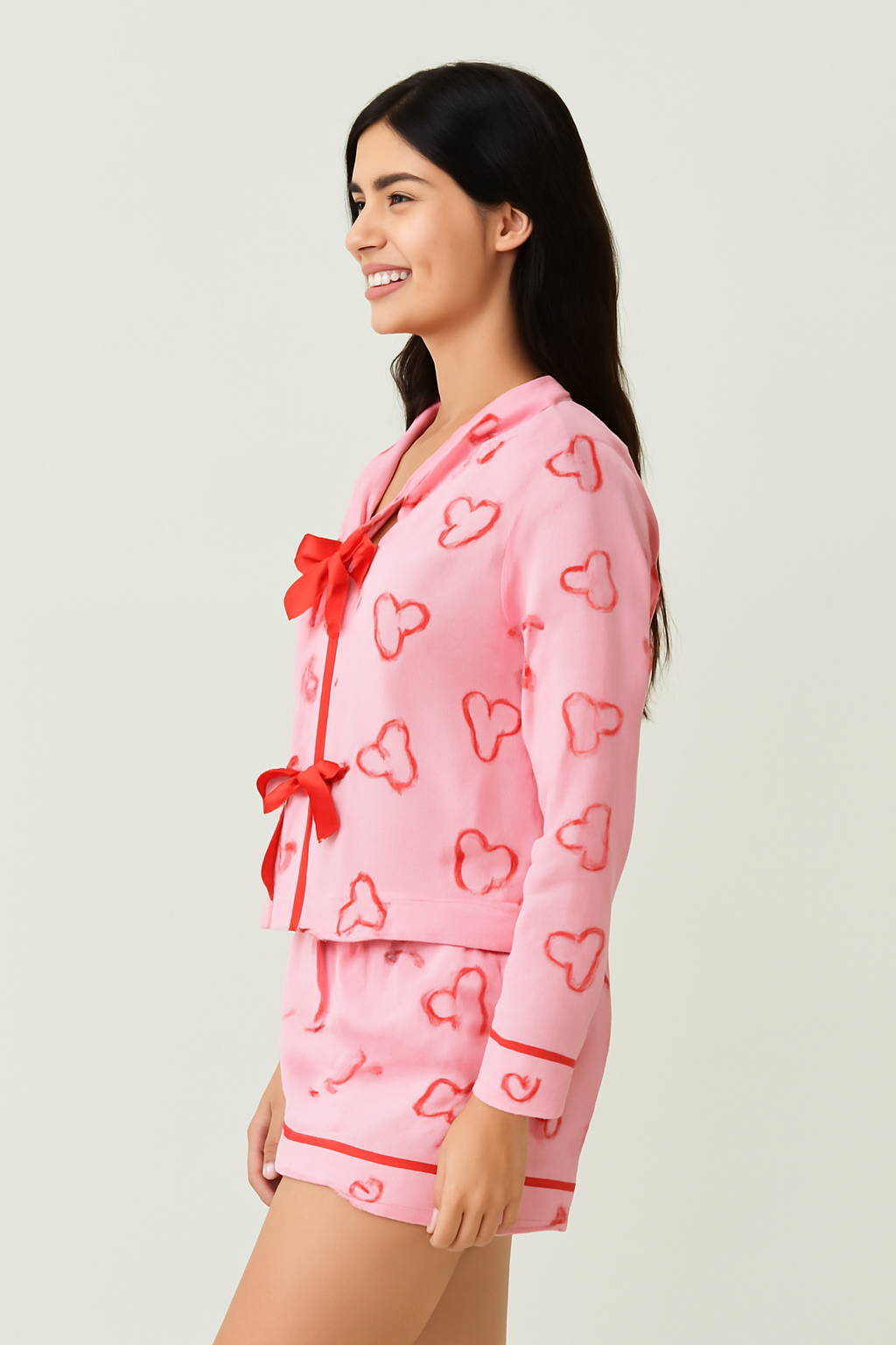 Chic Bow Stripe Loungewear Set™